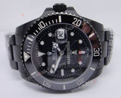 Replica Rolex Mastermind Submariner Black PVD / Black Ceramic Bezel